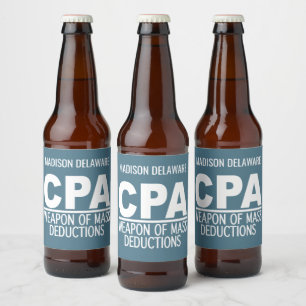 CPA custom name & color Beer Bottle Label