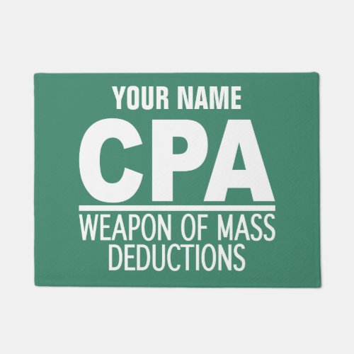 CPA custom name  color door mats