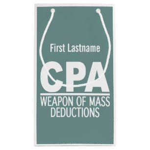 CPA custom name & color gift bags