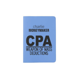CPA custom name & color passport cover