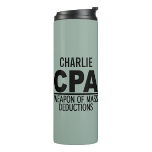 CPA custom name & color tumbler