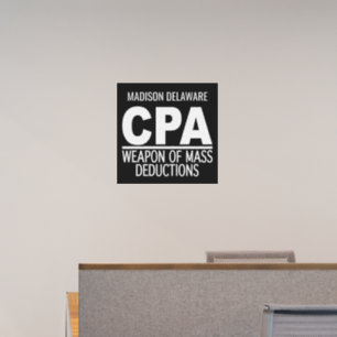 CPA custom name & color Wall Decal