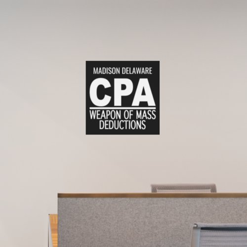 CPA custom name  color Wall Decal
