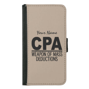 CPA custom name & color wallet cases