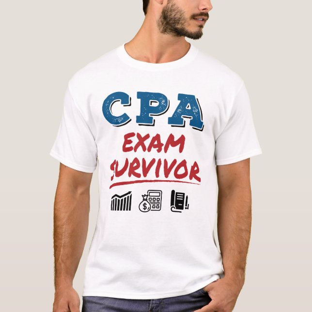 CPA Exam Survivor T-Shirt (Front)