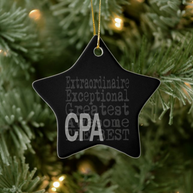 CPA Extraordinaire Ceramic Ornament (Tree)