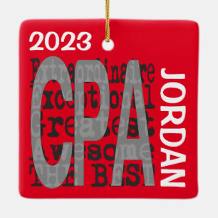 CPA Extraordinaire CUSTOM Ceramic Ornament