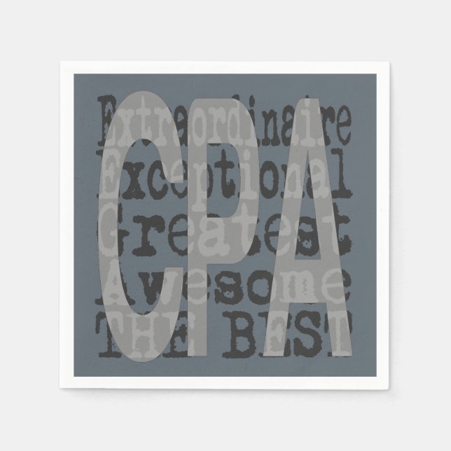 CPA Extraordinaire Napkins (Front)