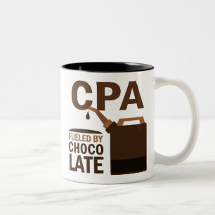 Cpa Gift (Funny) Two-Tone Coffee Mug