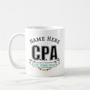 CPA Gift Personalized with Name Coffee Mug