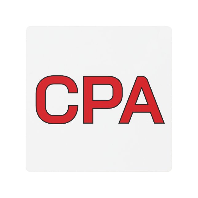 Cpa Metal Print (Front)