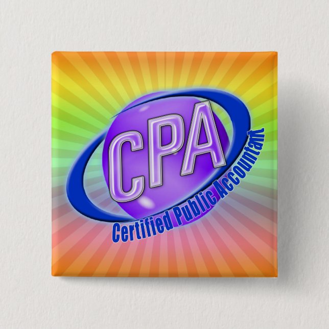 CPA ORB SWOOSH LOGO CERTIFIED PUBLIC ACCOUNTANT BUTTON (Front)