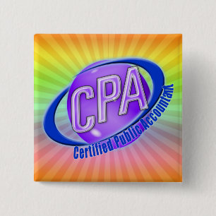 CPA ORB SWOOSH LOGO CERTIFIED PUBLIC ACCOUNTANT BUTTON