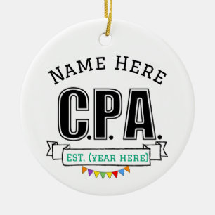CPA Ornament Personalized Gift for CPA License