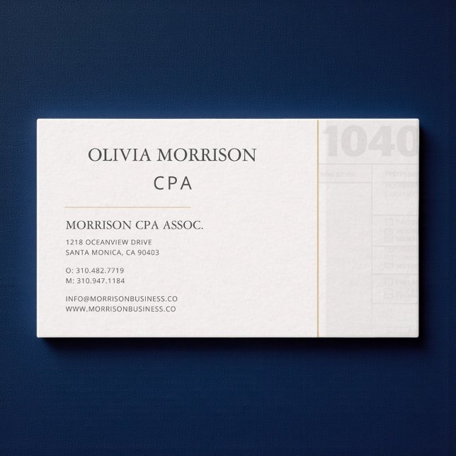 CPA Professional Business Card (Creator Uploaded)