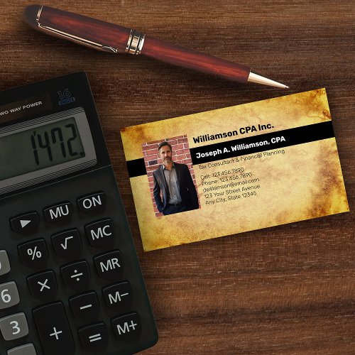 CPA  Tax Accountant Professional Business Card