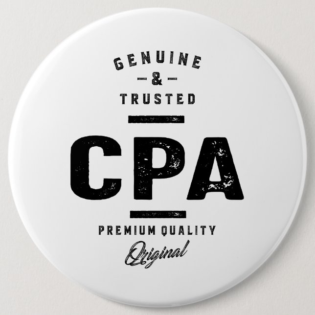 CPA Work Job Title Gift Button (Front)