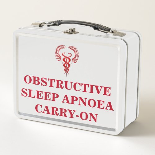 CPAP OSA TSA travel warning sleep apnea Metal Lunch Box