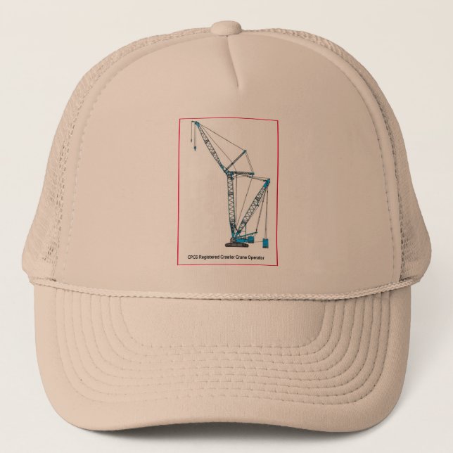 CPCS Registered Crawler Crane Operator Trucker Hat (Front)