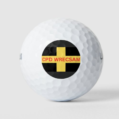 CPD Wrecsam Football Soccer Golf Balls