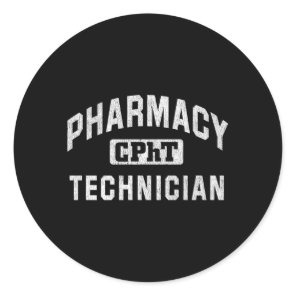 Cpht Certified Pharmacy Technician Classic Round Sticker