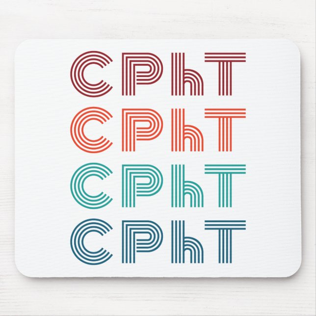 CPhT Certified Pharmacy Technician Pharma Tech Mouse Pad (Front)