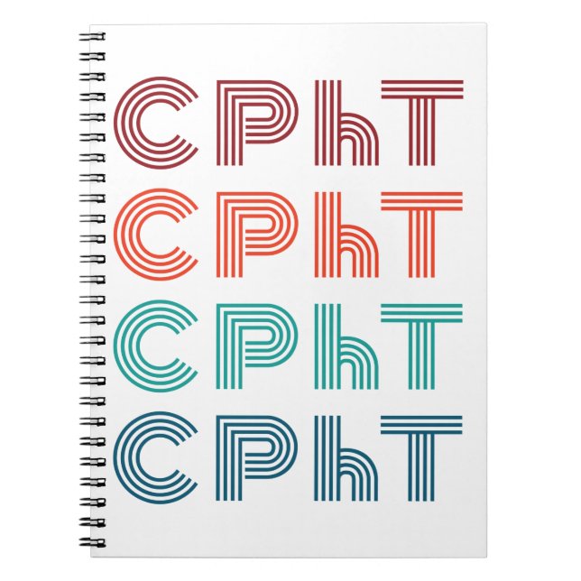 CPhT Certified Pharmacy Technician Pharma Tech Notebook (Front)