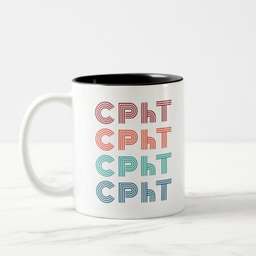 CPhT Certified Pharmacy Technician Pharma Tech Two_Tone Coffee Mug