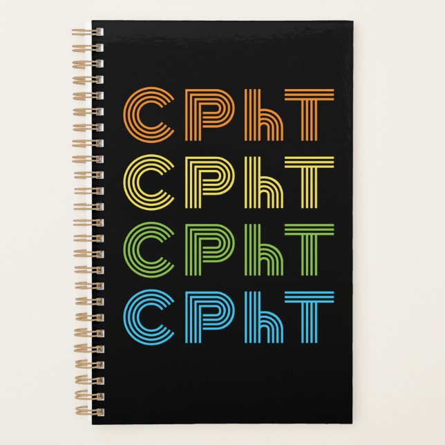 CPhT Retro Pharmacy Tech  Planner (Front)