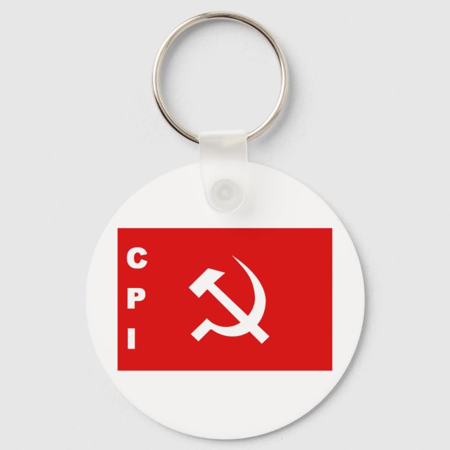 CPI-flag communist party of India Keychain (Front)