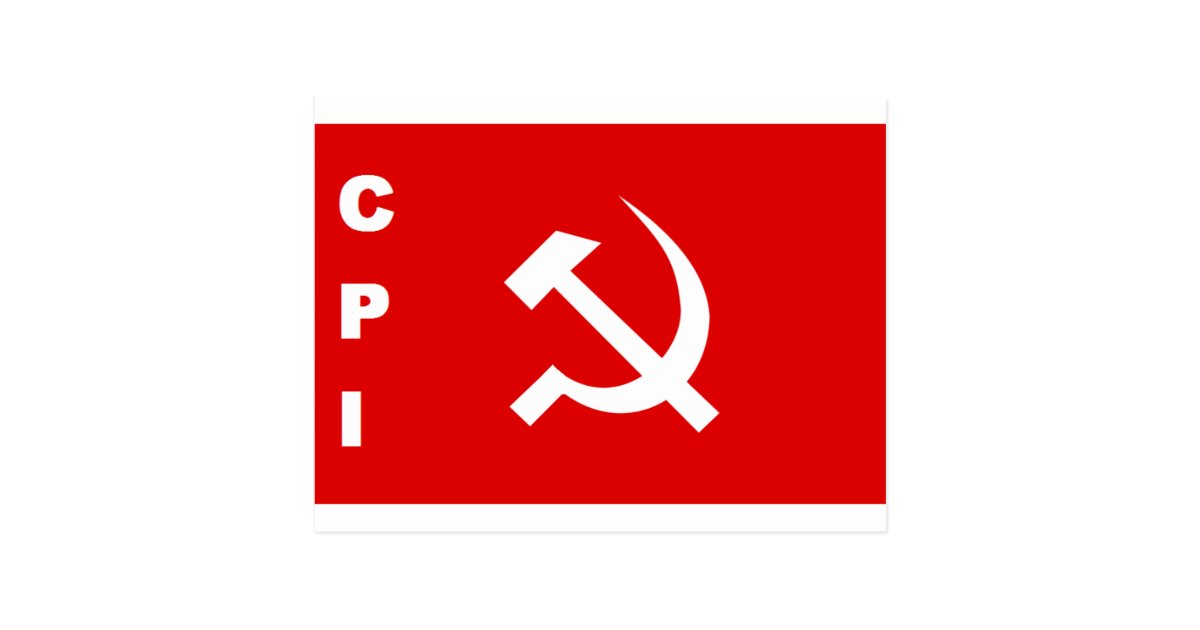 CPI-flag communist party of India Postcard | Zazzle