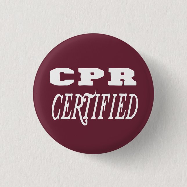 cpr certified gift button (Front)