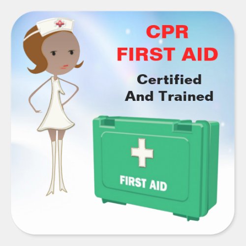 CPR First Aid Stickers