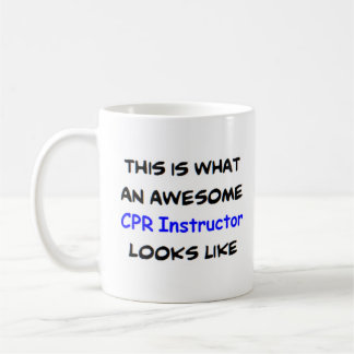 cpr instructor, awesome coffee mug