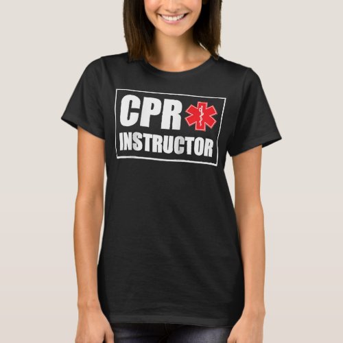 CPR Instructor Raglan Baseball Tee