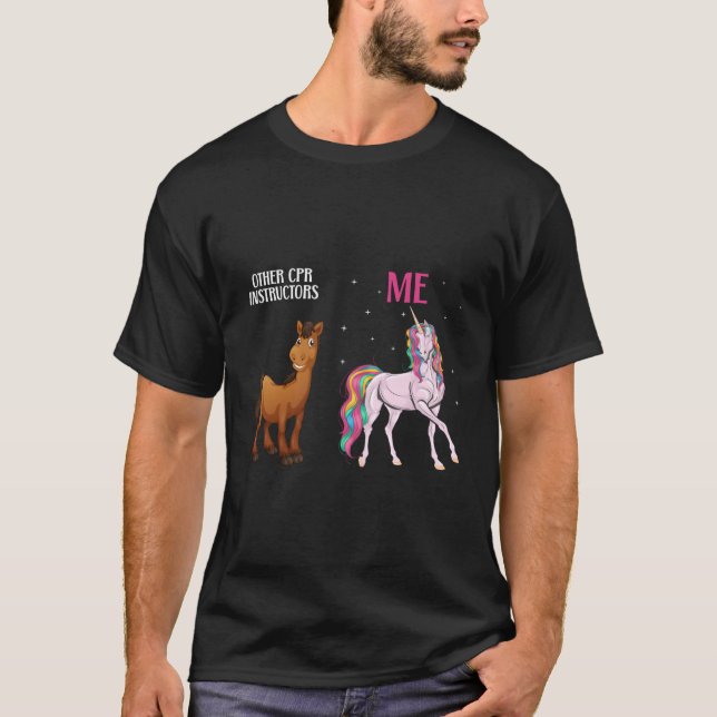 Cpr Instructor Unicorn Cpr Trainer Cpr Instructors T-Shirt (Front)