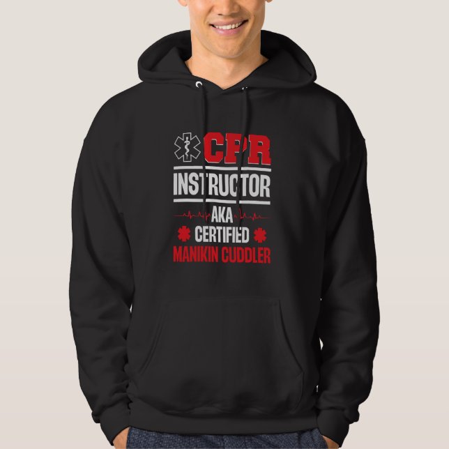 CPR Manikin CPR Breathing Barrier Pocket Mask CPR  Hoodie (Front)