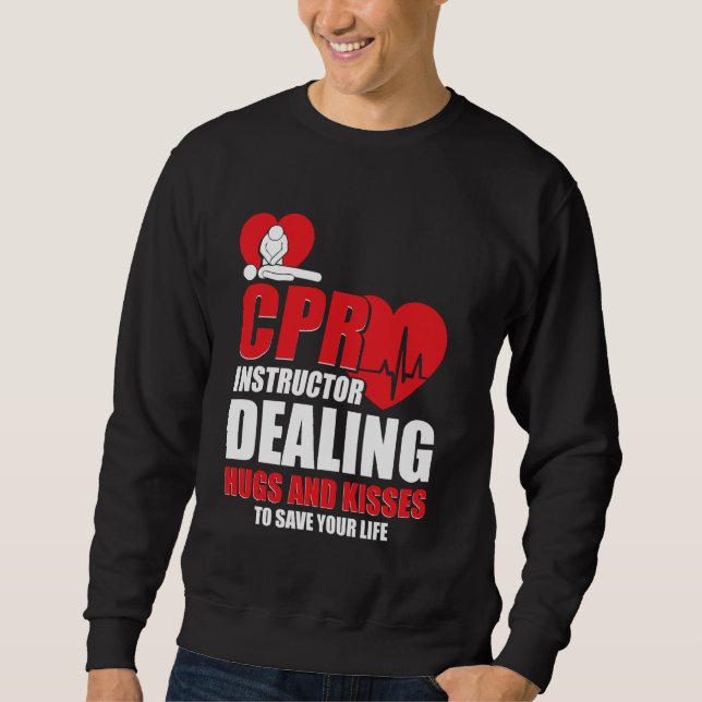 CPR Pocket Mask Manikin CPR Breathing Barrier CPR  Sweatshirt (Front)