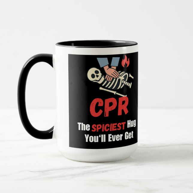 CPR: The Spiciest Hug You'll Ever Get Mug (Left)