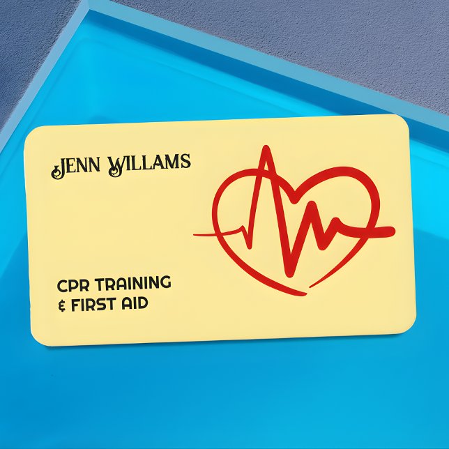 CPR Trainer Business Card (CPR Trainer Business Cards)