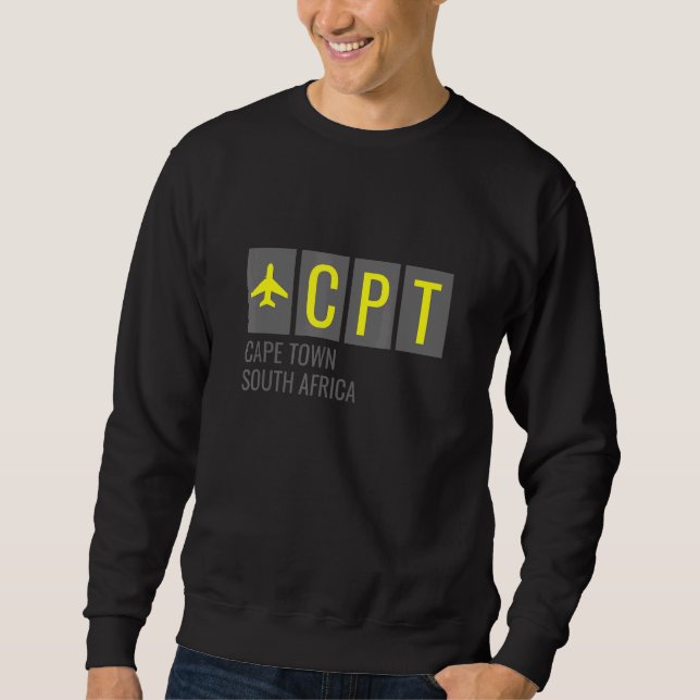 Cpt Cape Town South Africa Airport Code Sweatshirt (Front)