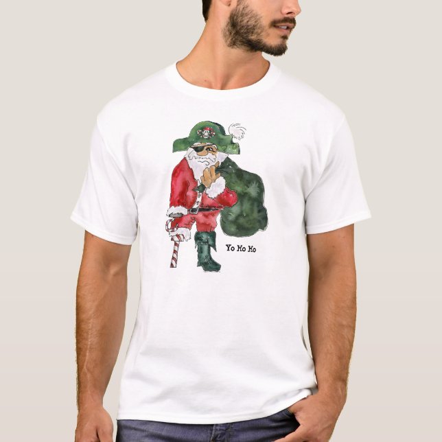 Cptn. Crusty Kringle -North Pole Pirate T-Shirt (Front)