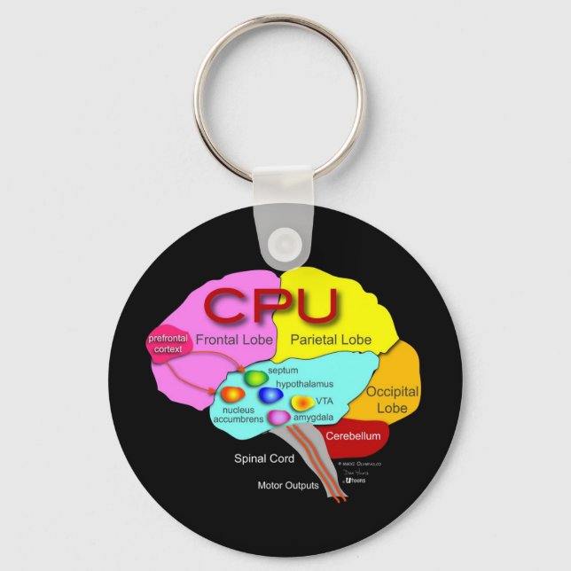 CPU Brain Keychain (Front)
