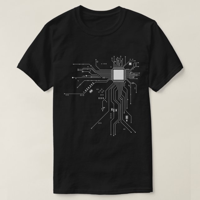 CPU Processor Circuit Diagram  Classic T-Shirt (Design Front)