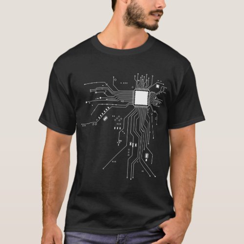 CPU Processor Circuit Diagram  Classic T_Shirt