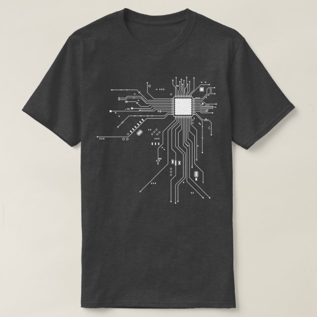 CPU Processor Circuit Diagram  T-Shirt (Design Front)