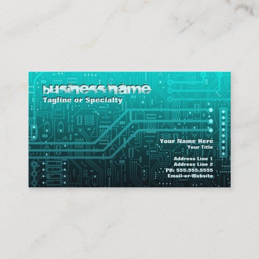 Customizable cpu v.3 business cards