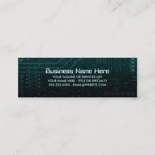 Customizable cpu v.3 business card template