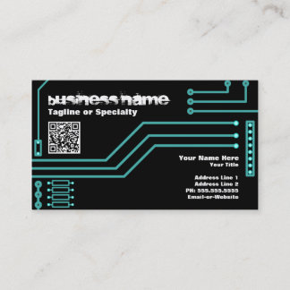 cpu v.3 with qr code business card