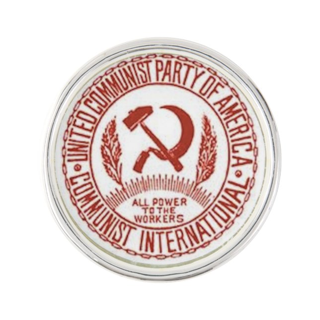 CPUSA Retro Lapel Pin (Front)